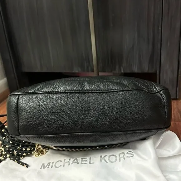 Michael Kors Aria Studded Medium Convertible Black - Picture 4 of 8